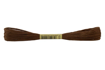 Нить мулине для вышивки №610 Тускло-коричневый, очень темный, 2г/8м. Вышивание крестом и гладью.
