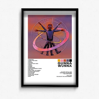 Постер в рамке с альбомом gunna wunna А4