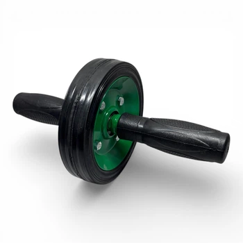Ролик для пресса Міць колесо тренажер одинарний Зеленый