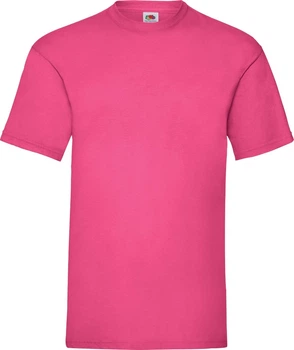 Футболка чоловіча Fruit of the Loom Valueweight (Яскраво-рожевий L)