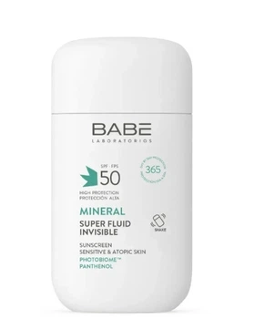 BABE Laboratorios Сонцезахисний мінеральний флюїд Invisible SPF 50 з фізичними фільтрами, 50 мл — Бабе Лабораторіос