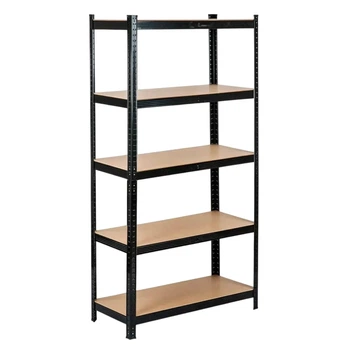 Стелаж 4P StrongShelf 150Х70X30 см чорний, рівномірне навантаження 150кг/полицю, загальне навантаження до 750кг