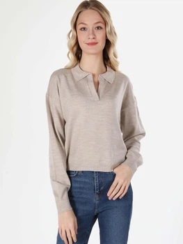 Пуловер жіночий Colin's CL1060687BEI L Beige (8683197344892)