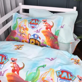 Комплект постельного белья Mirson Полуторный 143х210 см Kids Time 17-0886 Paw Patrol Wild Бязь (2200012386330)