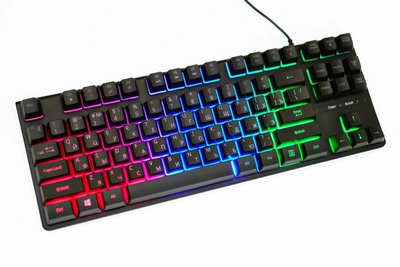 Игровая клавиатура проводная с RGB-подсветкой