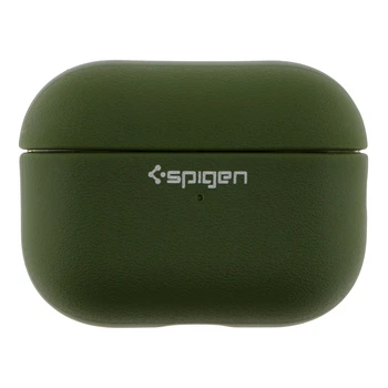 Футляр Spigen Leather Armor с нейлоновым шнурком для Airpods 5/Airpods 4 Army Green