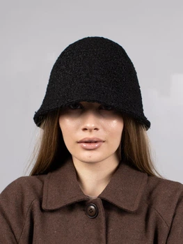 Панама клош D.Hats чёрного цвета
