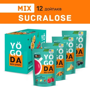Чай MIX ТОП-смаки Без цукру YOGODA 12шт х 40г ШоуБокс 003065