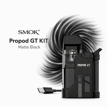 Pod-система електронна сигарета Smok Propod GT KIT Matte Black вейп Чорний 700 мАг електронка до 22 Вт под система з верхньою заправкою