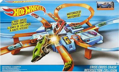 Трек Hot Wheels Небезпечне перехрестя Хот Вілс Criss Cross Crash Track Set! DTN42 Ігровий набір Mattel