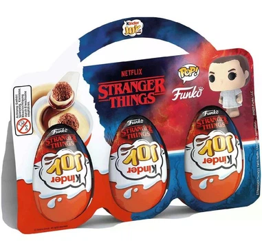 Яйце Kinder Joy Funko Pop Stranger Things Кіндер Джой "Дивні дива", 3 шт х 20 г