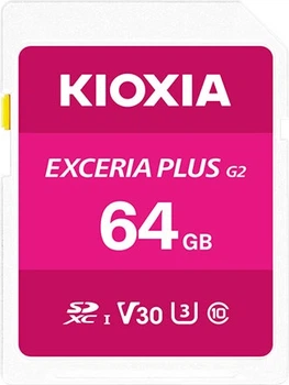 Karta pamięci KIOXIA Exceria Plus G2 SDXC 64GB Class 10 UHS-I (LNPL2M064GG4)