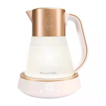 Електрочайник Russell Hobbs Calm, 1.7л, скло, музика, підсвічування, сенсор, біло-мідний