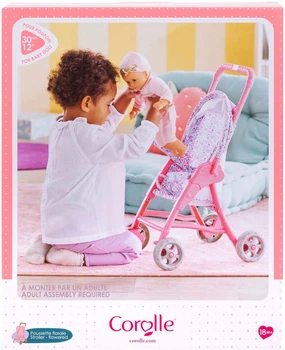 Wózek dla lalki Corolle Stroller Flowers 9000111180 (4062013111186)