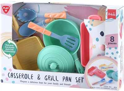 Zestaw zabawek PlayGo Casserole & Grill Pan 8 elementów 4824 (4892401048240)