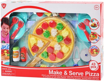 Zestaw zabawek PlayGo Make & Serve Pizza 43 elementy 3570 (4892401035707)