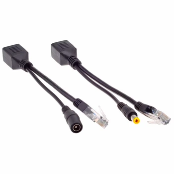 Сплітер PoE для CCTV камер, 2шт, Ethernet 5.5x2.1мм