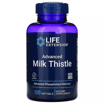 Силімарин (Расторопша), European Milk Thistle, Life Extension, 120 капсул