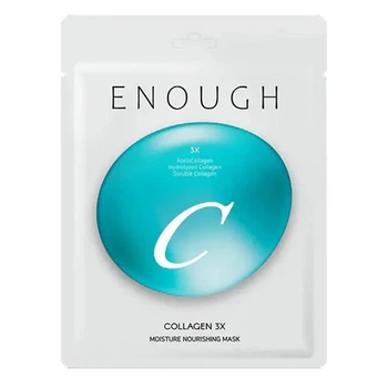 Тканевая маска питательная с коллагеном ENOUGH Collagen 3X Moisture Nourishing Sheet Mask, 1 шт