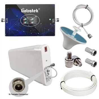 Репитер усилитель мобильной связи и интернета Lintratek KW20L-GDWL GSM 3G 4G 900 1800 2100 2600 МГц (10/3 дБи)