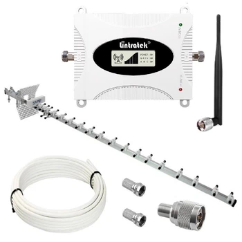 Репитер усилитель мобильной связи интернета Lintratek KW16L-WCDMA-PRO 3G сигнала 2100 МГц c AGC АРУ (20/I дБи)
