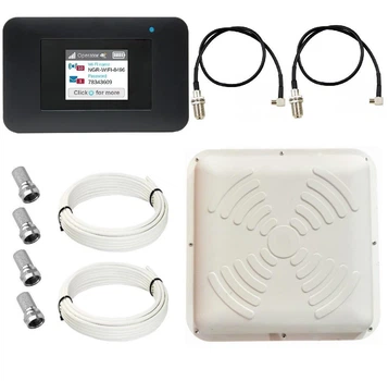 Комплект WiFi роутер 3G 4G LTE модем Netgear AC797s 797s с панельной антенной Energy MIMO 2x17 дБи