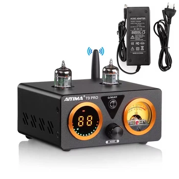 Підсилювач звуку AIYIMA T9 PRO Tube Amplifier + блок живлення 32V. Bluetooth 5.0, RCA, 100Wx2
