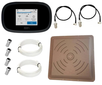 Комплект WiFi роутер 3G 4G LTE модем Novatel 8000/8800L с панельной антенной КВАДРАТ MIMO 2x24 дБи