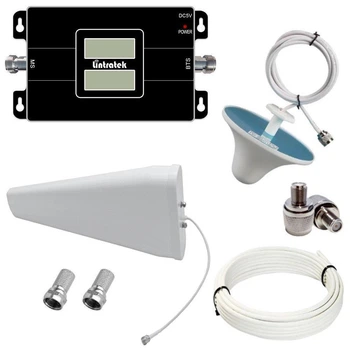Репитер усилитель мобильной связи и интернета Lintratek KW17L-GD GSM и 4G сигнала 900/1800 МГц (12/3 дБи)
