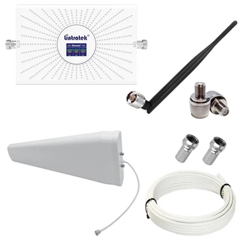 Репитер усилитель мобильной связи и интернета Lintratek AA23-GDW GSM 3G 4G 900 1800 2100 МГц (12/I дБи)