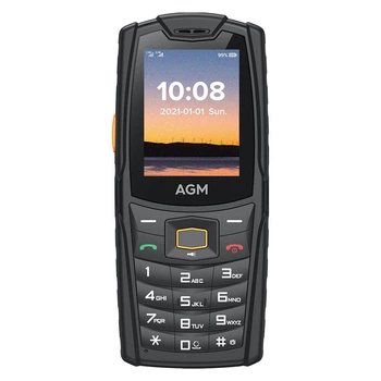 Мобільний телефон смартфон AGM M6 black Russian keyboard IP69K екран 2,4'', 2 SIM, 2500 мАг