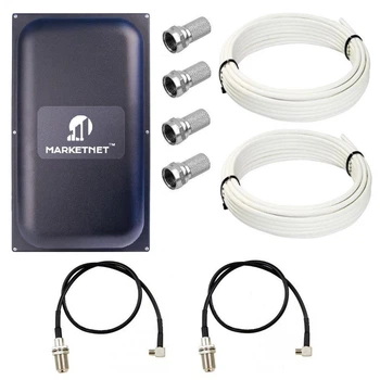 Комплект антенна панельная 3G 4G LTE MarketNet Maxi MIMO 2х22 дБи 824-960/1700-2700 МГц для модемов/роутеров