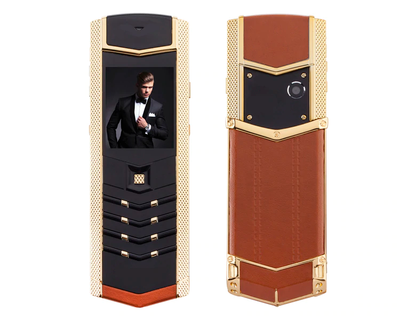 Мобільний телефон смартфон H-Mobile V1 (Hope V1) brown-gold. Vertu design - екран 1,8'', 2 SIM, 2000 мАг