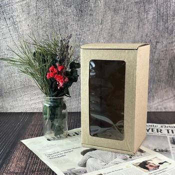 Коробка самозбірна з віконцем 160х90х90 мм