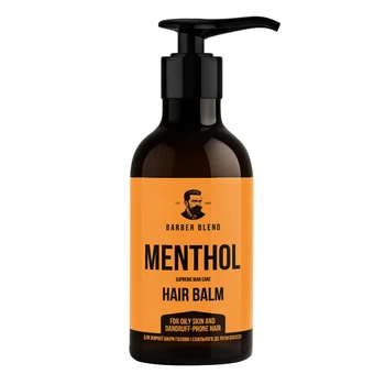 Бальзам для жирной кожи головы и склонных к перхоти волос Menthol BARBER BLEND для мужчин, 300 мл