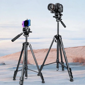 Універсальний штатив-трипод Yunteng VT-6006 (60-183 см) для телефону та камери + кріплення у комплекті