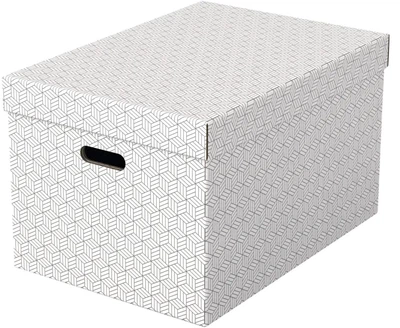 Zestaw kartonowych pudełek do przechowywania Esselte Cardboard 51 x 35.5 x 30.5 cm 3 szt Białe 628286 (4049793072319)