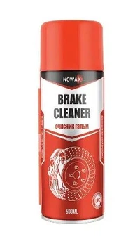 Очищувач гальмівної системи спрей 500ml "Nowax" Brake Cleaner (супорти, диски, барабани) NX50110