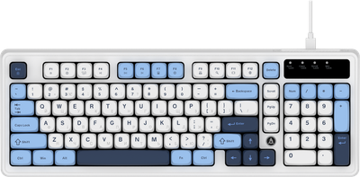 Клавіатура Ajazz AF98 Black USB-C Glacier Blue (AF98-GB)