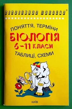 Довідник Біологія 6-11 клас. Поняття, терміни, таблиці, схеми. Сухомлин Н. Логос
