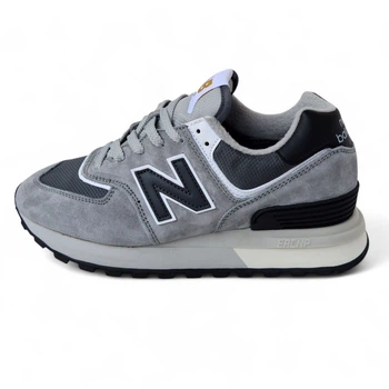 Женские кроссовки зимние NB 574 Legacy Thermo Grey Black 38 (24,0 см) Серый