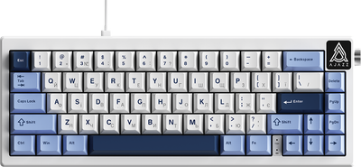 Клавиатура проводная Ajazz AK650 Sea Salt Switch USB White-Blue (AK650-SS-BWB)