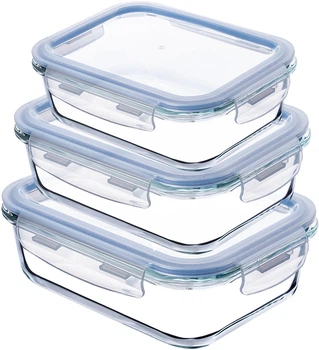 Контейнери Kadax скляні з кришкою 3 шт (5903699496701)