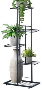 Стійка для квітів металева Vilde 5-рівнева 96 см Чорна (5904316453534)