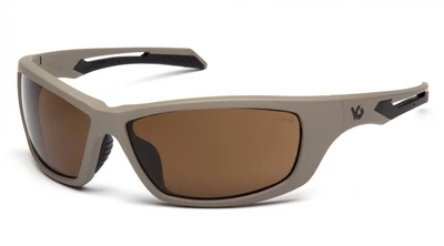 Окуляри захисні Venture Gear Tactical Howitzer Tan (bronze) Anti-Fog, коричневі в пісочній оправі 3ХОВИ-50