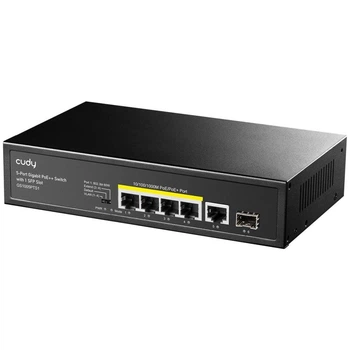 PoE-комутатор Cudy GS1005PTS1 6-портовий гігабітний 4 порти PoE+ SFP-порт 120W HDSYR_2829