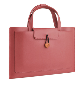Сумка-чохол для ноутбука 15.6"/16" PU шкіра, Червона