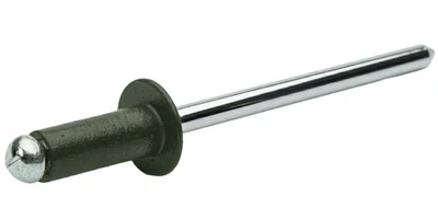 Заклепка вытяжная RAL 6020 тёмно-зелёная DIN 7337 Al/St 4,0х10 1000plus плоская головка 1000 шт./пачка