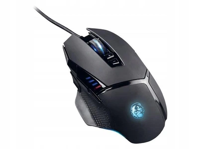 Комп'ютерна ігрова миша з RGB підсвічуванням, 8 кнопок, USB Silver Crest Black