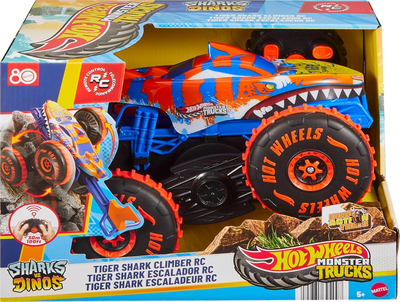 Радіокерований автомобіль Mattel Hot Wheels Monster Trucks Tiger Shark 1:15 (194735304097)